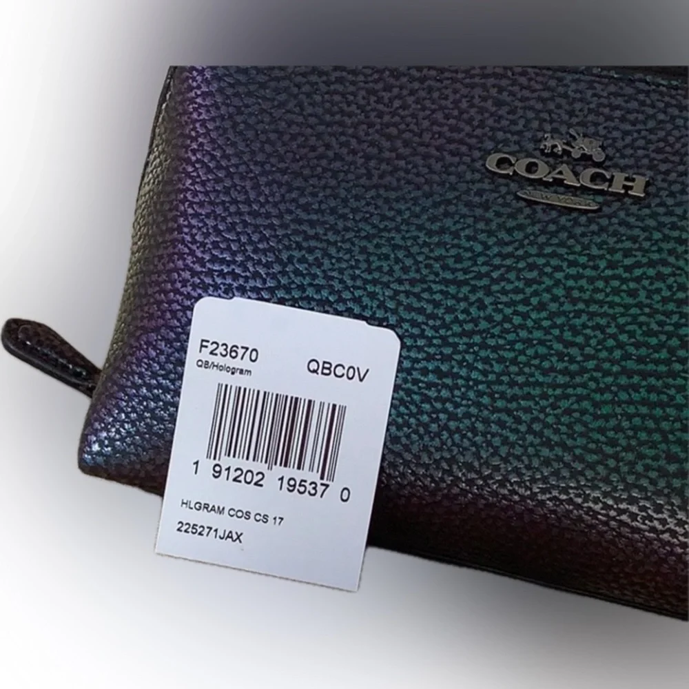 NWT COACH HOLOGRAM COSMETIC BAG/ACCESSORY POUCH